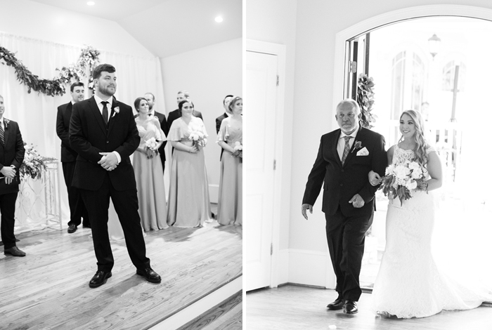 indoor wedding at the sonnet house