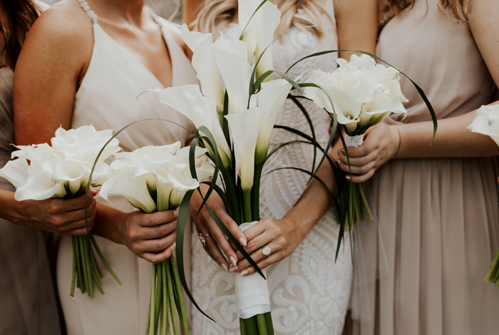white bouquets