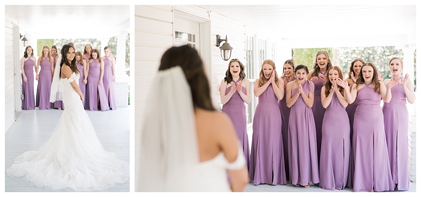 seeing bride for first time